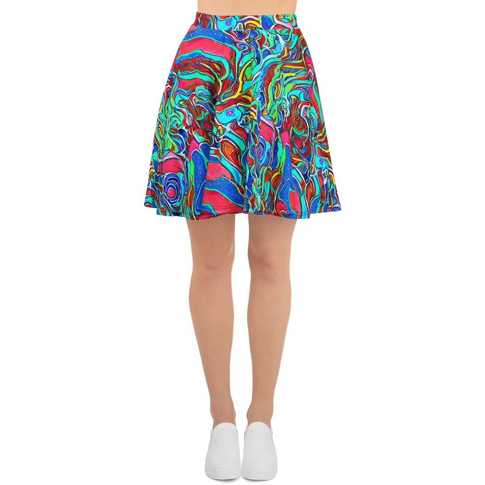 Cosmic Cabaret on Skater Skirt — Front