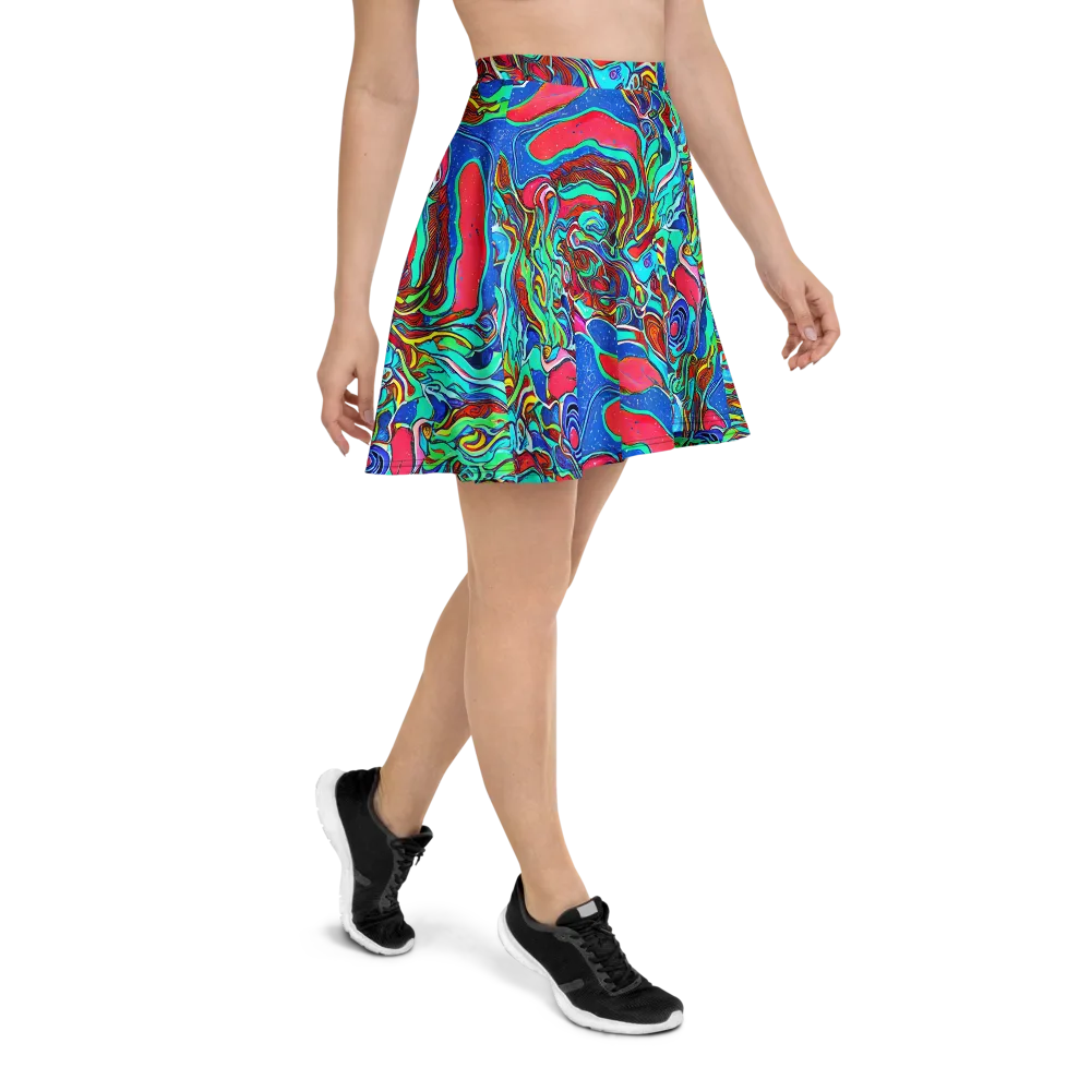 Cosmic Cabaret on Skater Skirt — Right