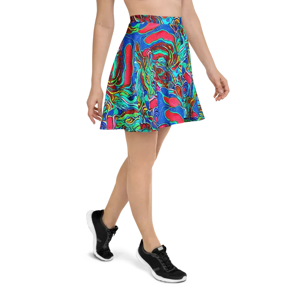 Cosmic Cabaret on Skater Skirt — Right