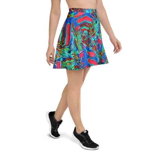 Cosmic Cabaret on a Skater Skirt