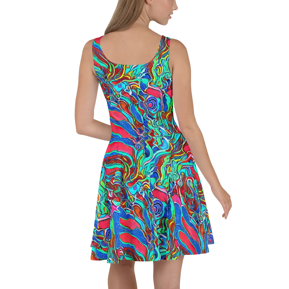 Cosmic Cabaret on Skater Dress — Back