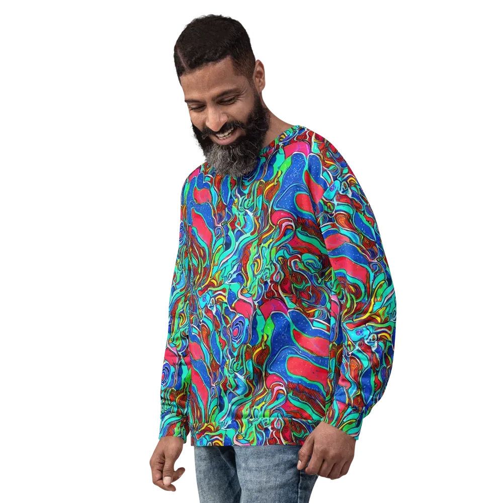 Cosmic Cabaret on Sweatshirt — Left Front