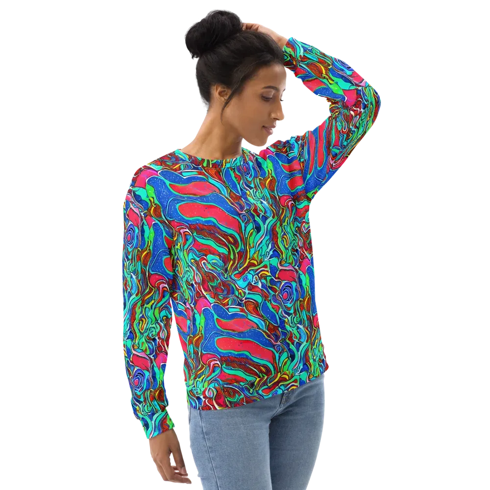 Cosmic Cabaret on Sweatshirt — Right Front