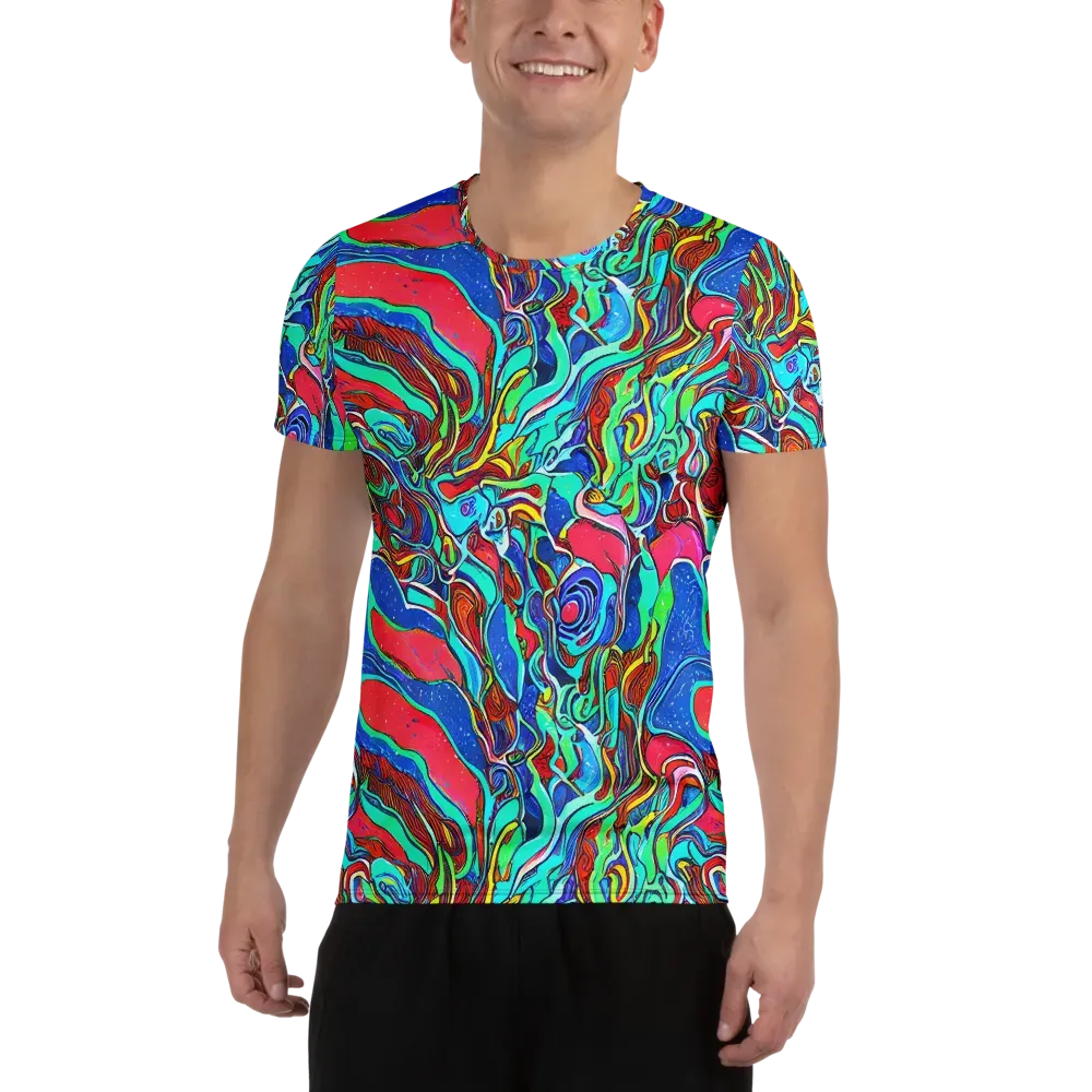 Cosmic Cabaret on Men's Athletic T-Shirt — Front