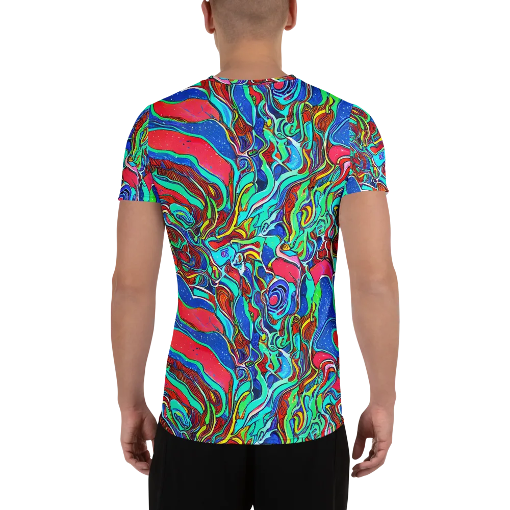 Cosmic Cabaret on Men's Athletic T-Shirt — Back