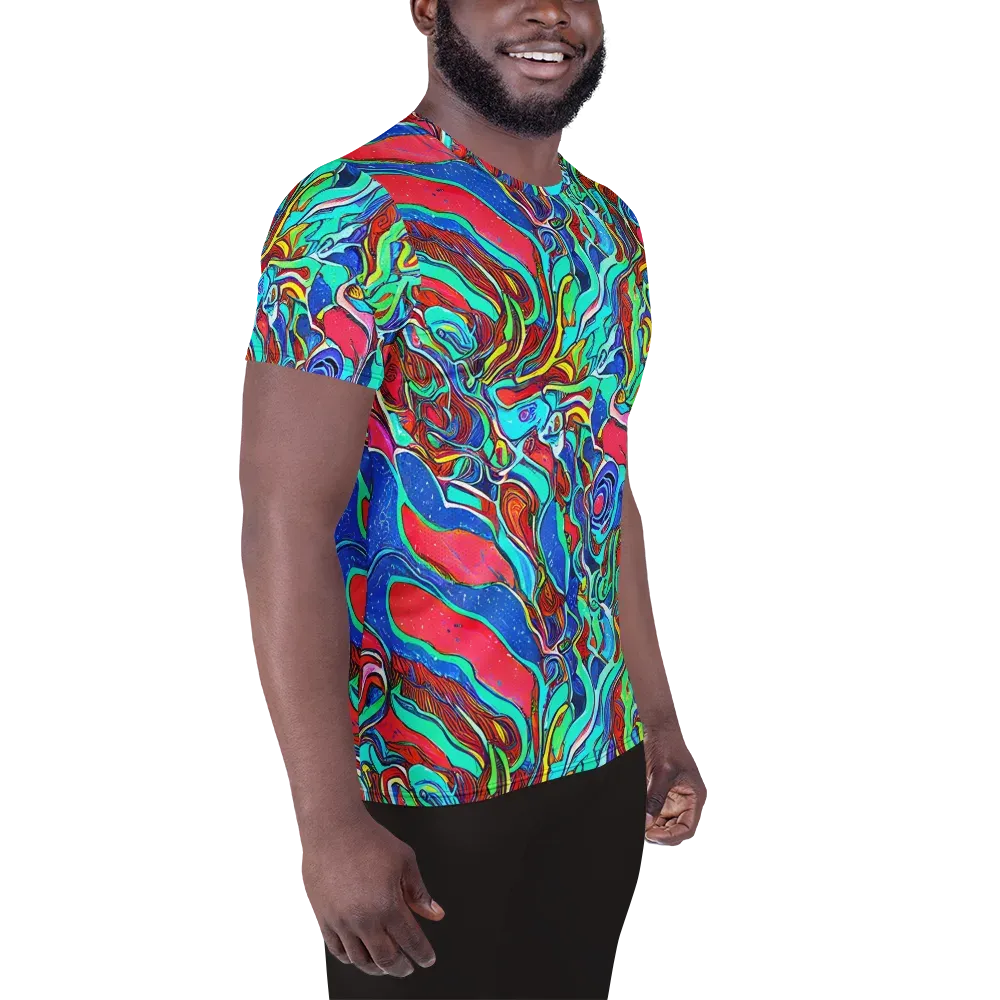 Cosmic Cabaret on Men's Athletic T-Shirt — Right