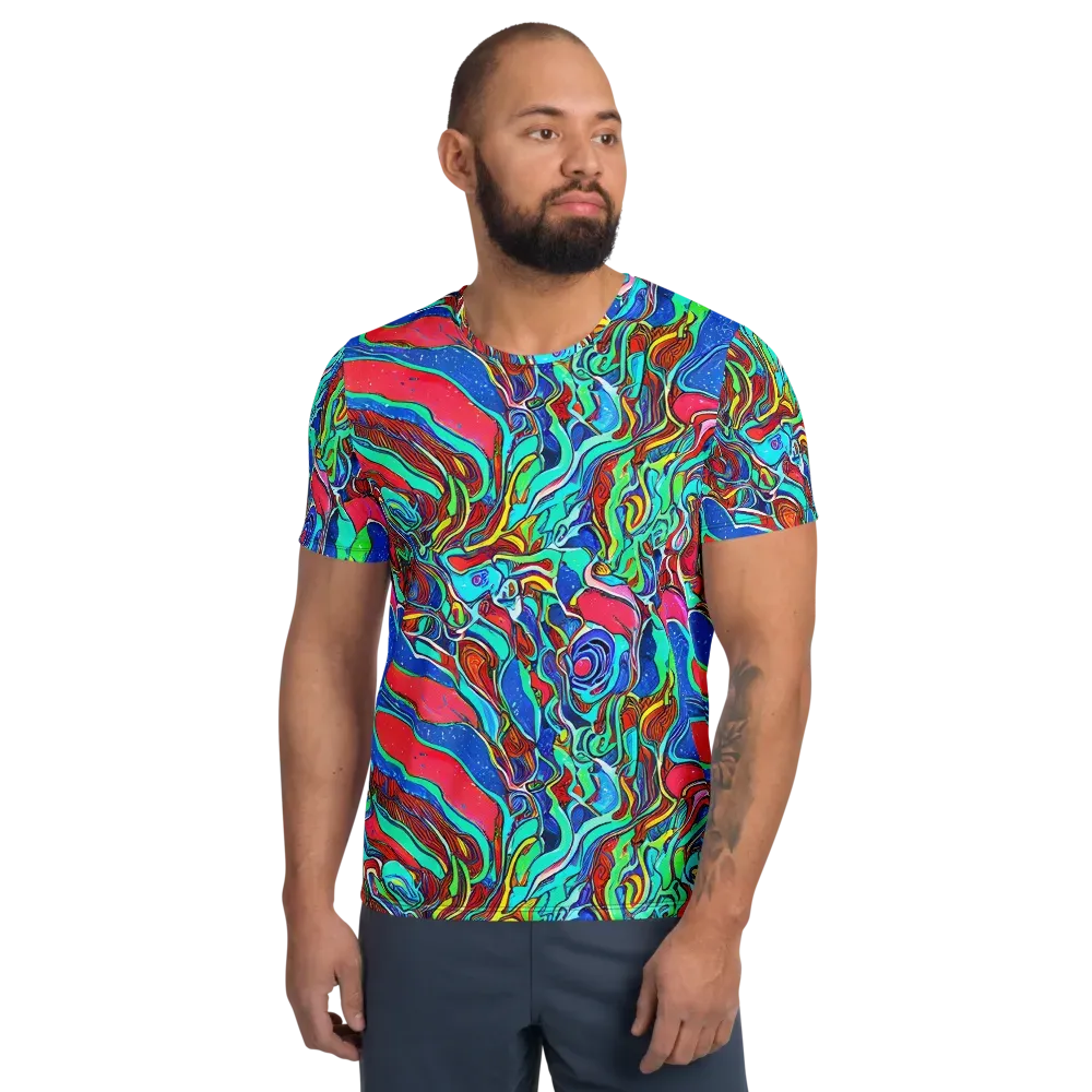 Cosmic Cabaret on Men's Athletic T-Shirt — Front