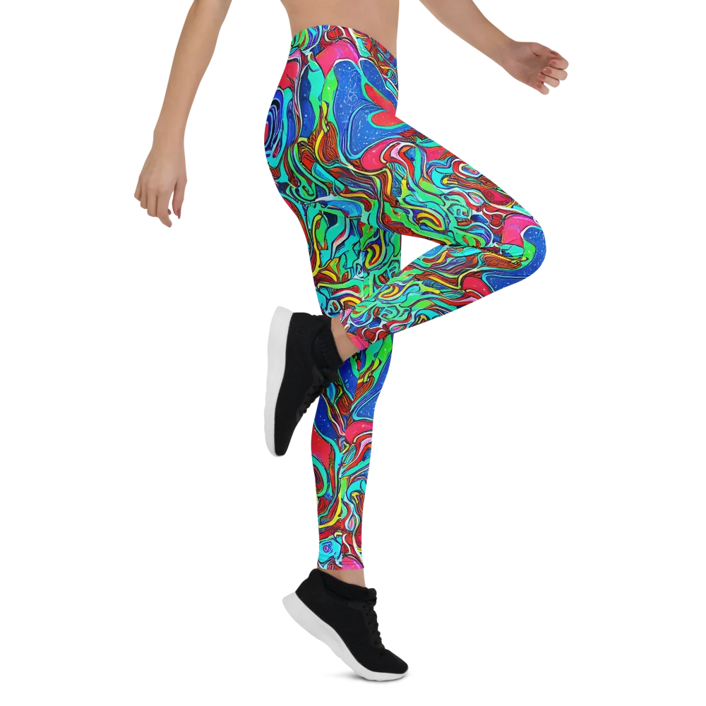 Cosmic Cabaret on Leggings — Right