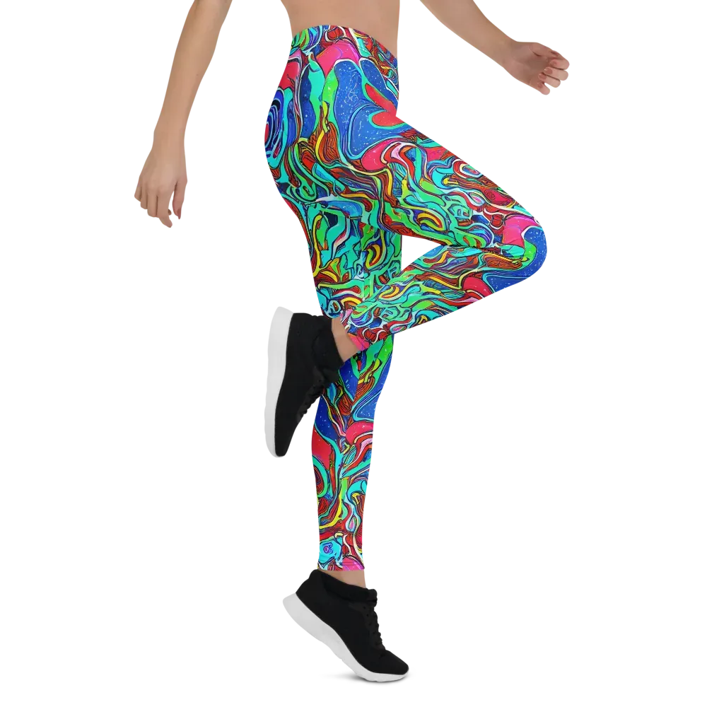 Cosmic Cabaret on Leggings — Right