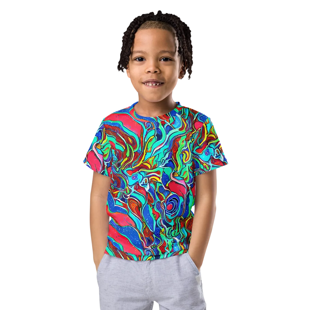 Cosmic Cabaret on Kids Crew Neck T-Shirt — Front