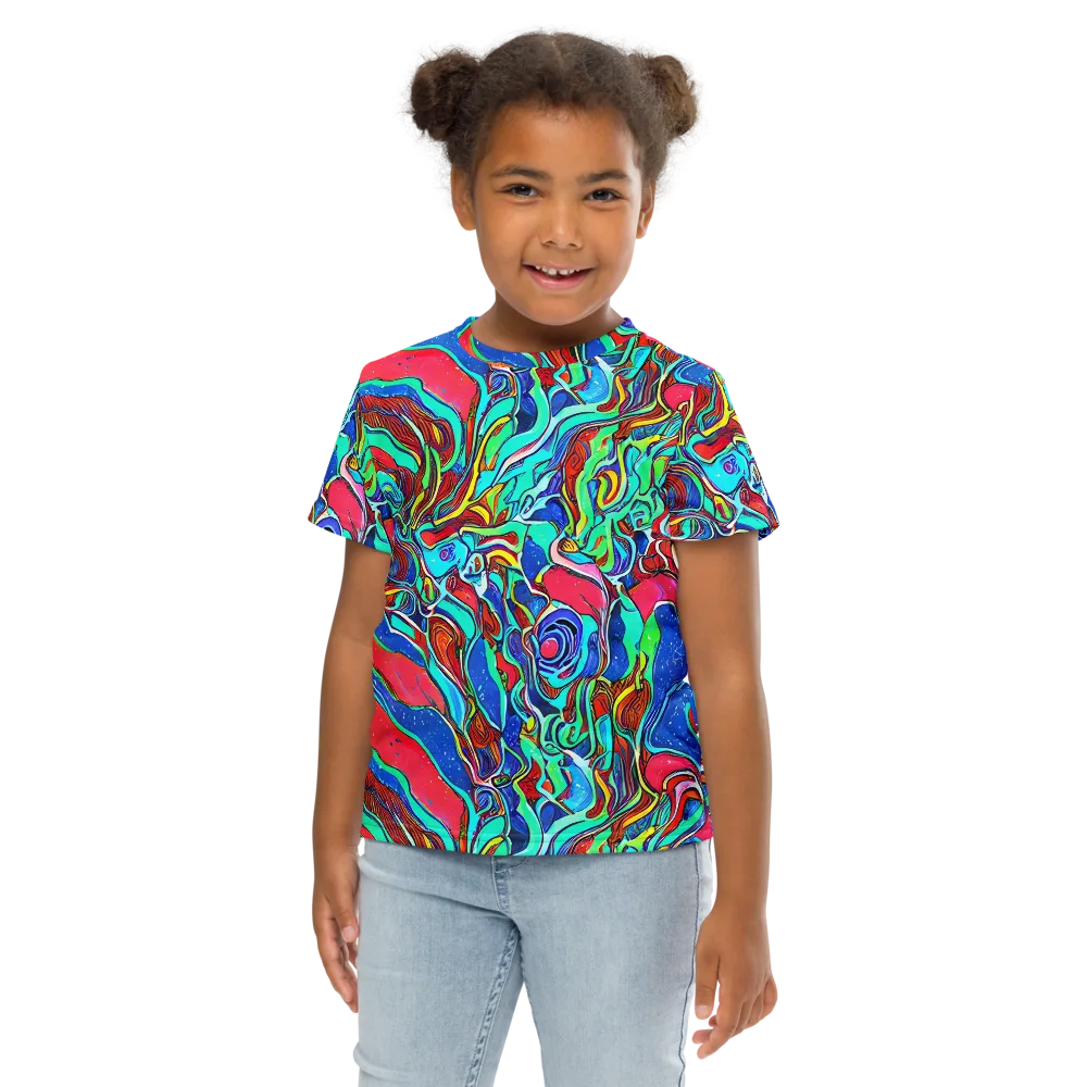 Cosmic Cabaret on Kids Crew Neck T-Shirt — Front