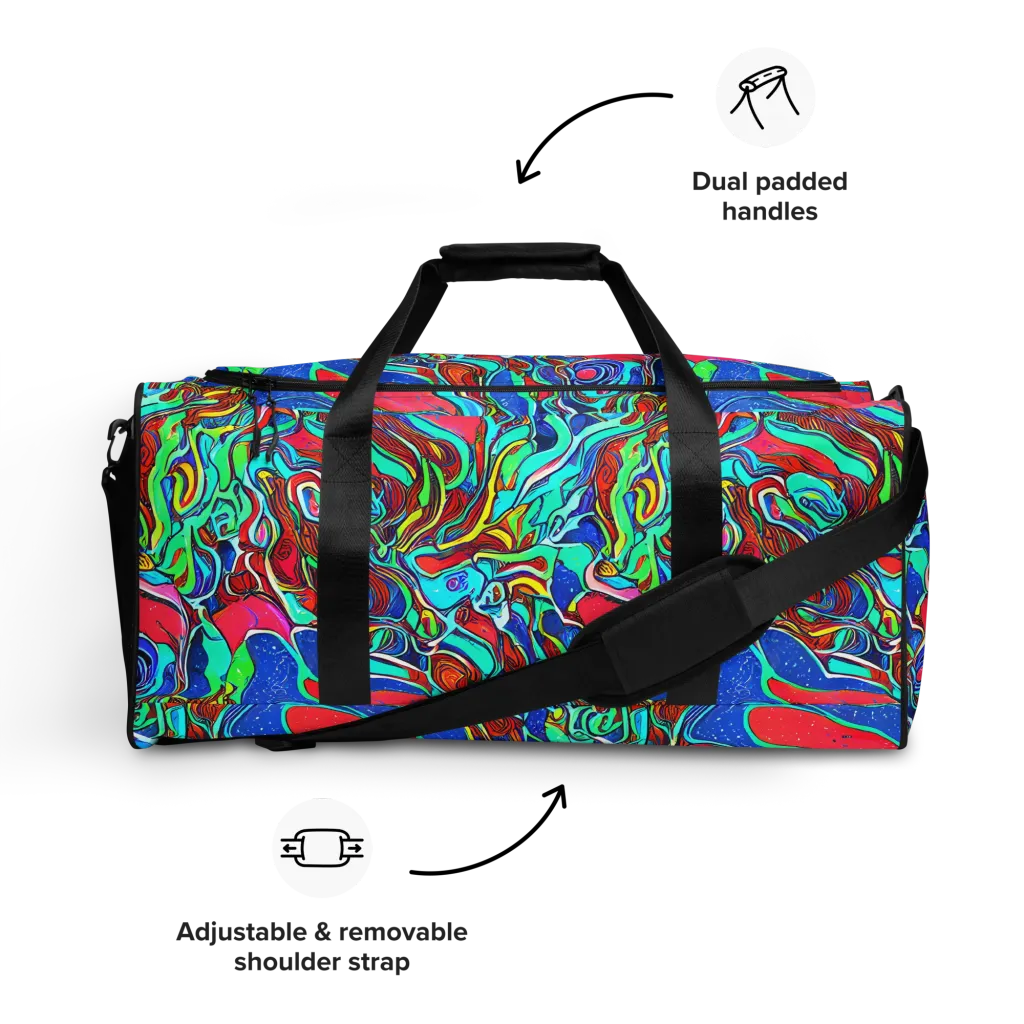 Cosmic Cabaret on Duffle Bag — Front