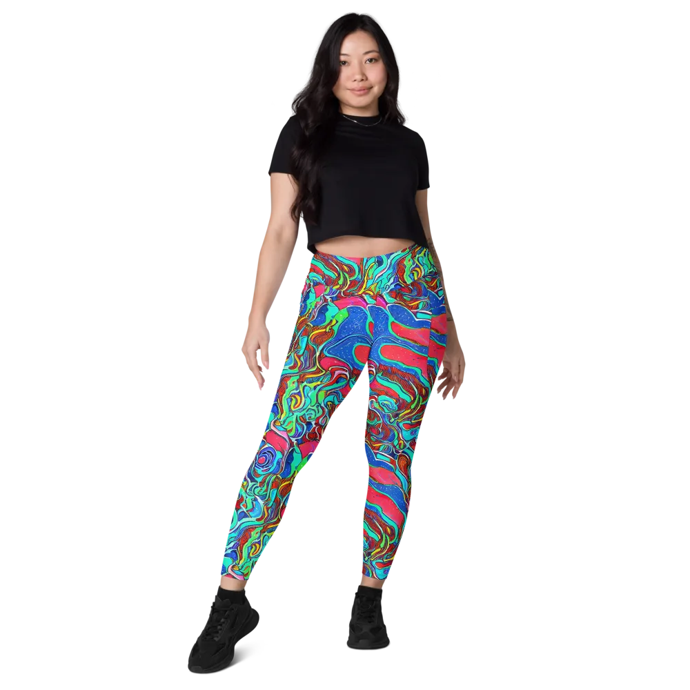 Cosmic Cabaret on Leggings with Pockets — Front