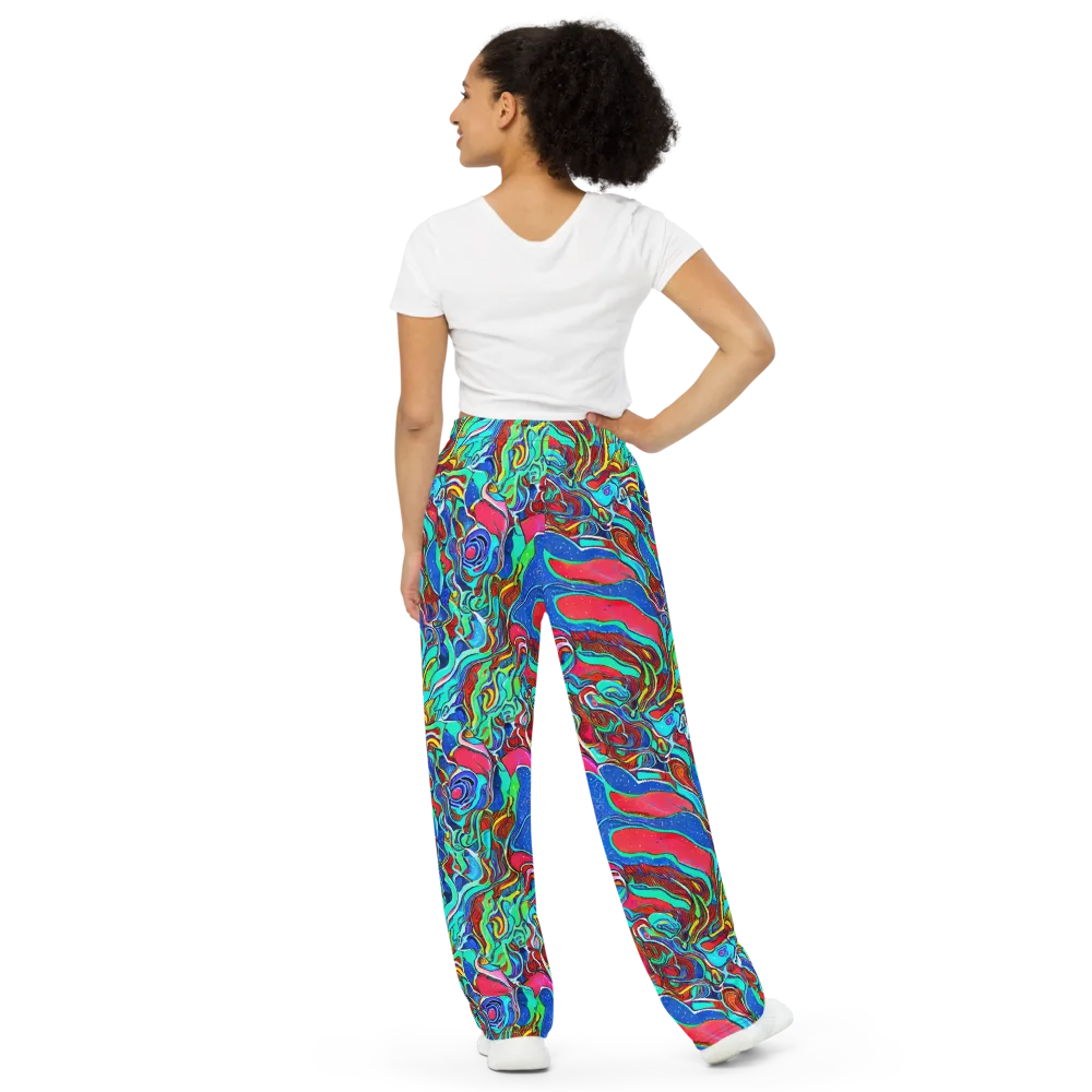 Cosmic Cabaret on Wide-Leg Pants — Back