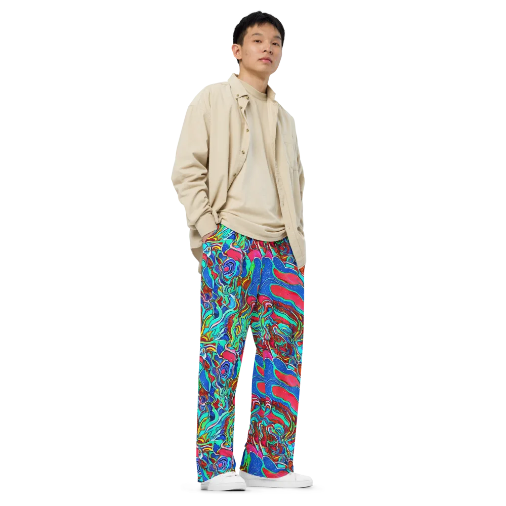 Cosmic Cabaret on Wide-Leg Pants — Right Front