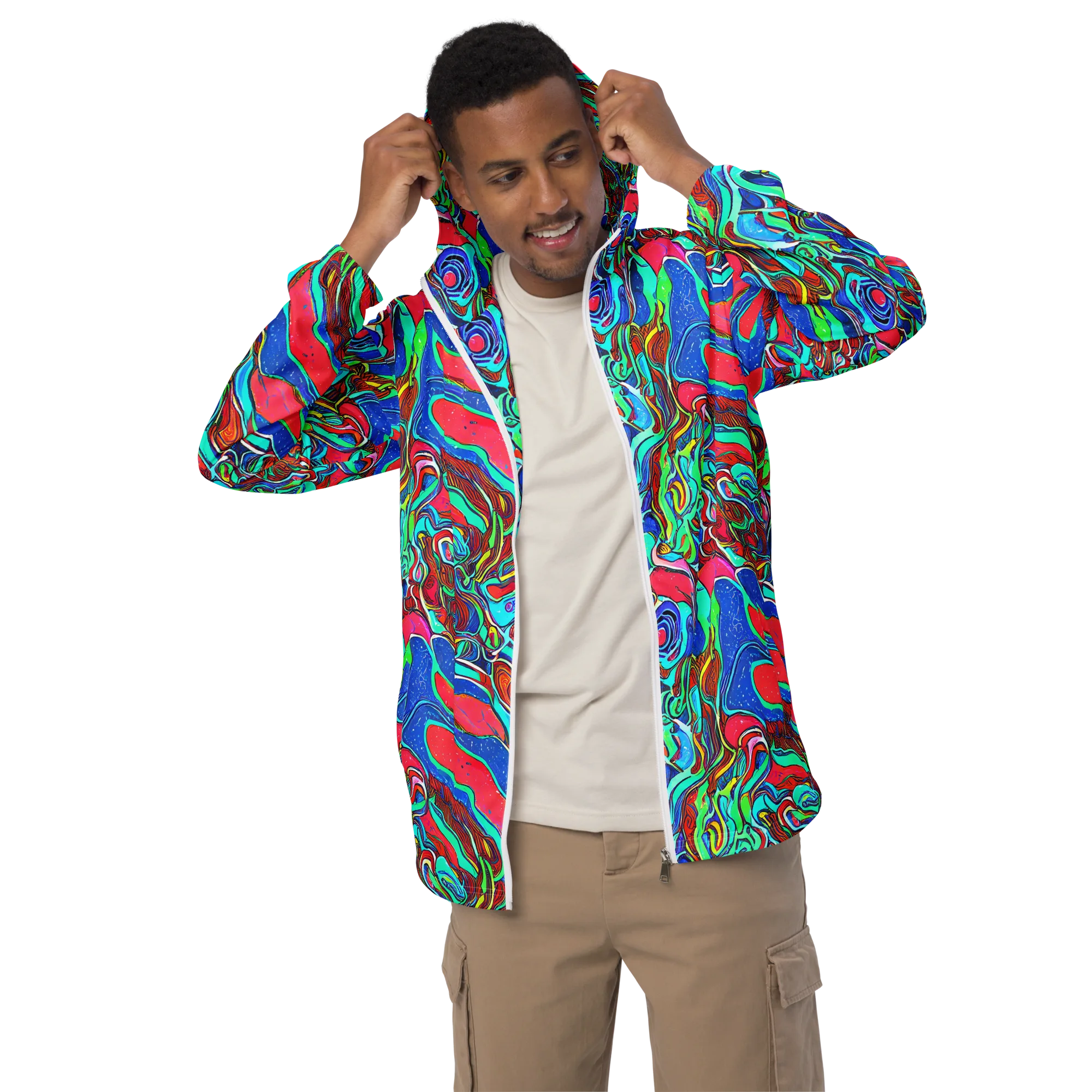 Cosmic Cabaret on Men's Windbreaker — Front