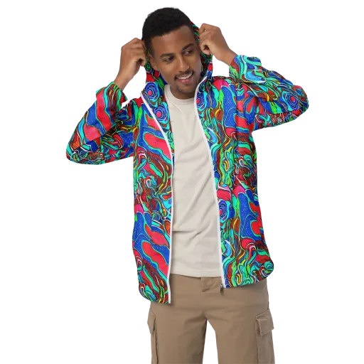 Cosmic Cabaret on a Men's Windbreaker