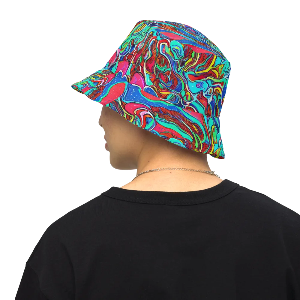Cosmic Cabaret on Reversible Bucket Hat — Back Inside