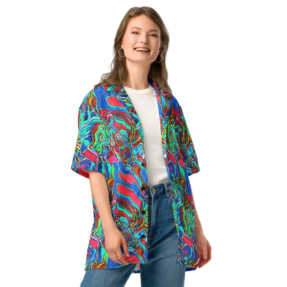 Cosmic Cabaret on Button Shirt — Front