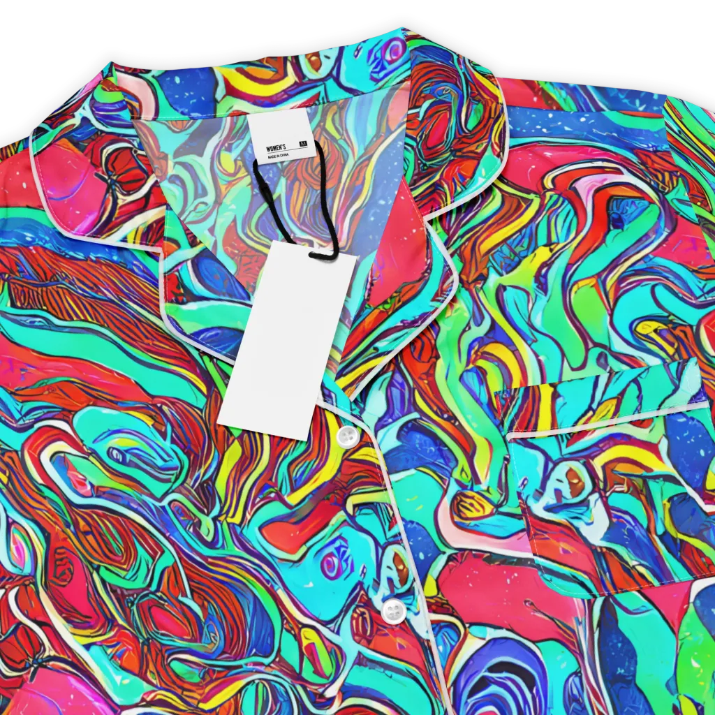 Cosmic Cabaret on Women's Short Sleeve Pajama Top — Product details