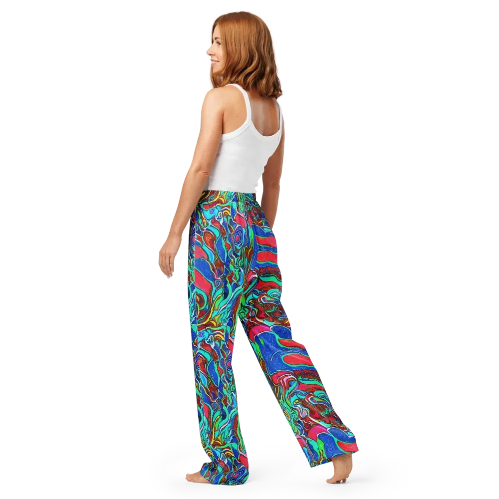 Cosmic Cabaret on Women's Pajama Pants — Back