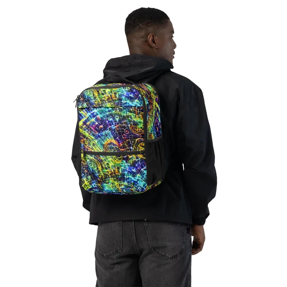 Electric Gridfall on Utility Backpack — Back