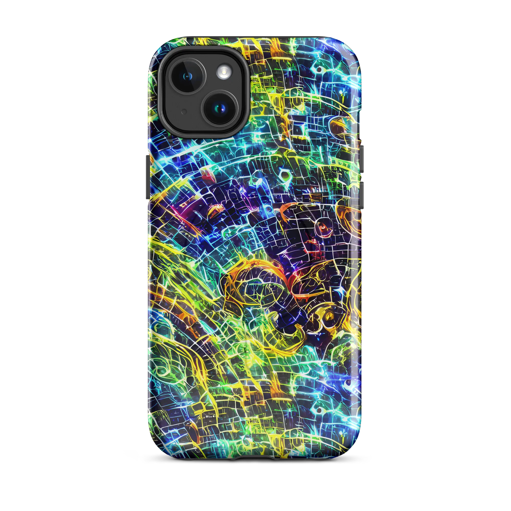 Electric Gridfall on MagSafe Tough Case for iPhone® — Front