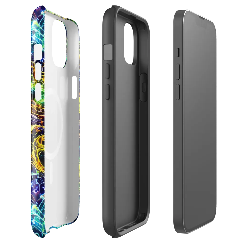Electric Gridfall on MagSafe Tough Case for iPhone® — Front