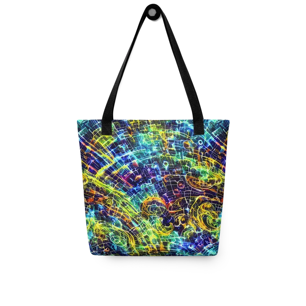 Electric Gridfall on Tote Bag — Front