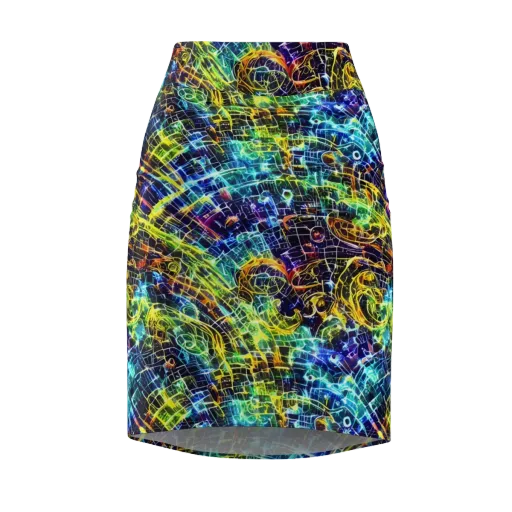 Electric Gridfall on a Pencil Skirt