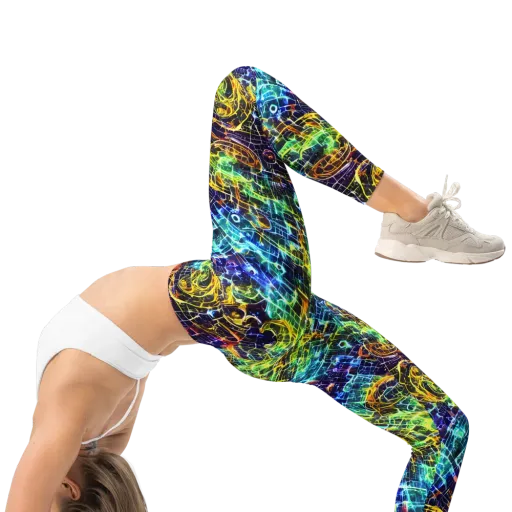 Electric Gridfall on a Leggings