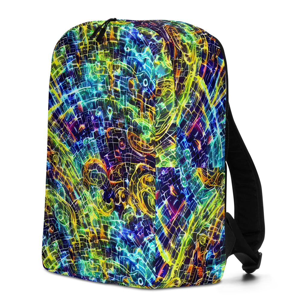 Electric Gridfall on Minimalist Backpack — Left