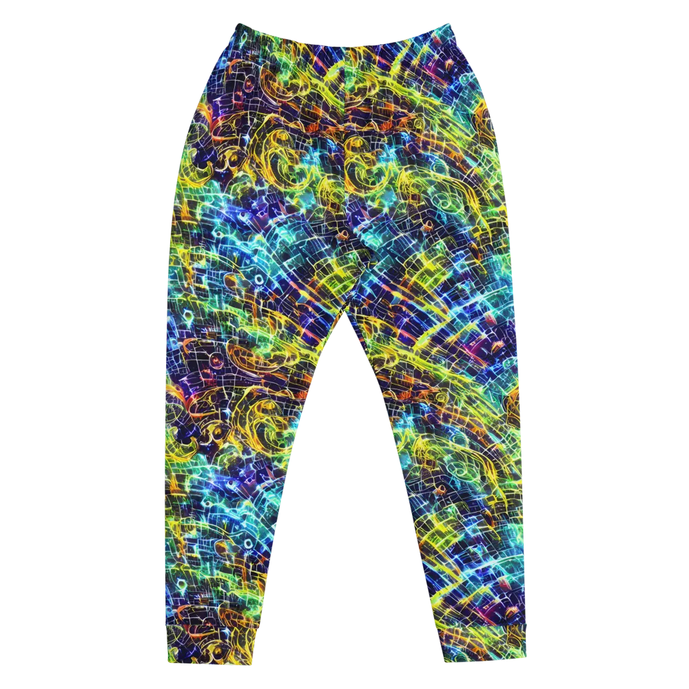 Electric Gridfall on Men's Joggers — Front