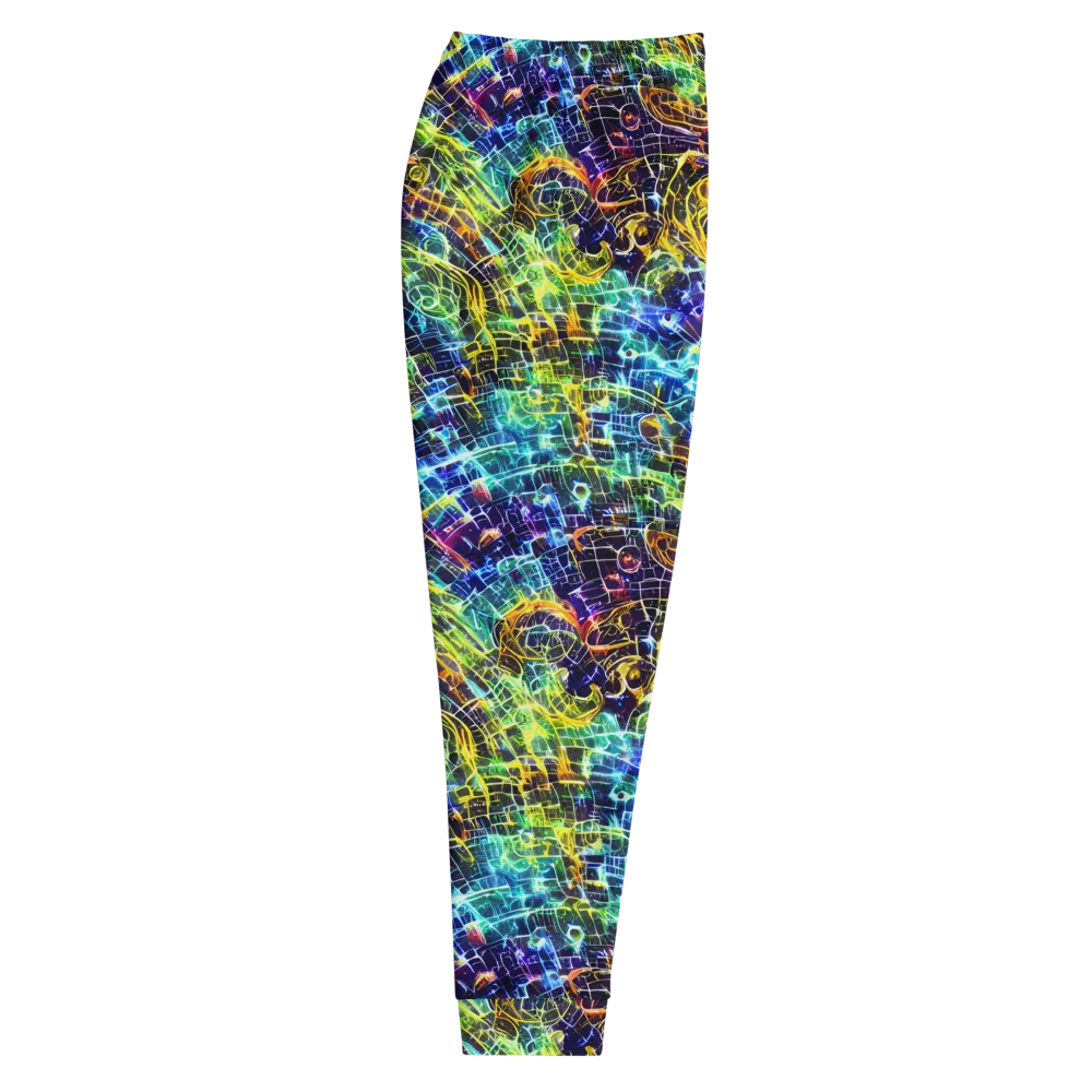 Electric Gridfall on Men's Joggers — Right