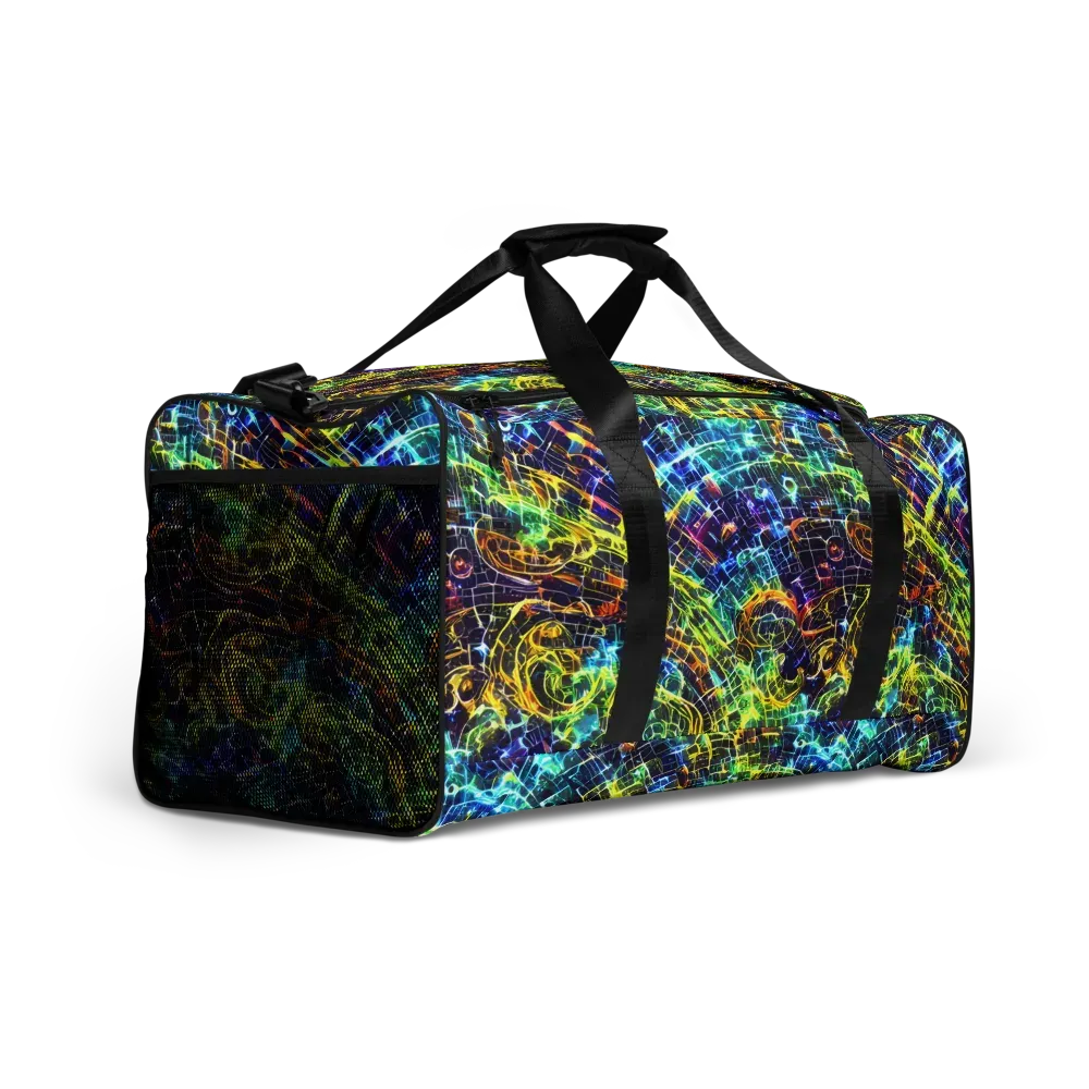 Electric Gridfall on Duffle Bag — Right Front