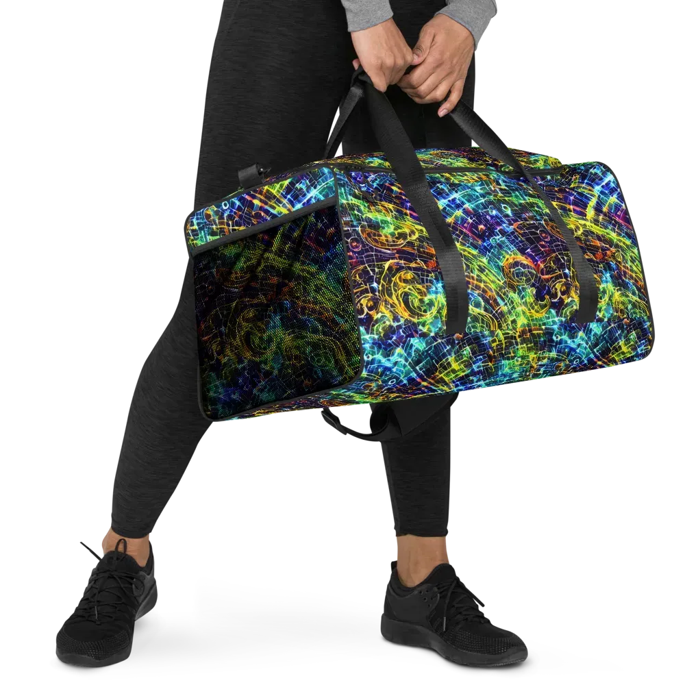 Electric Gridfall on Duffle Bag — Right Front