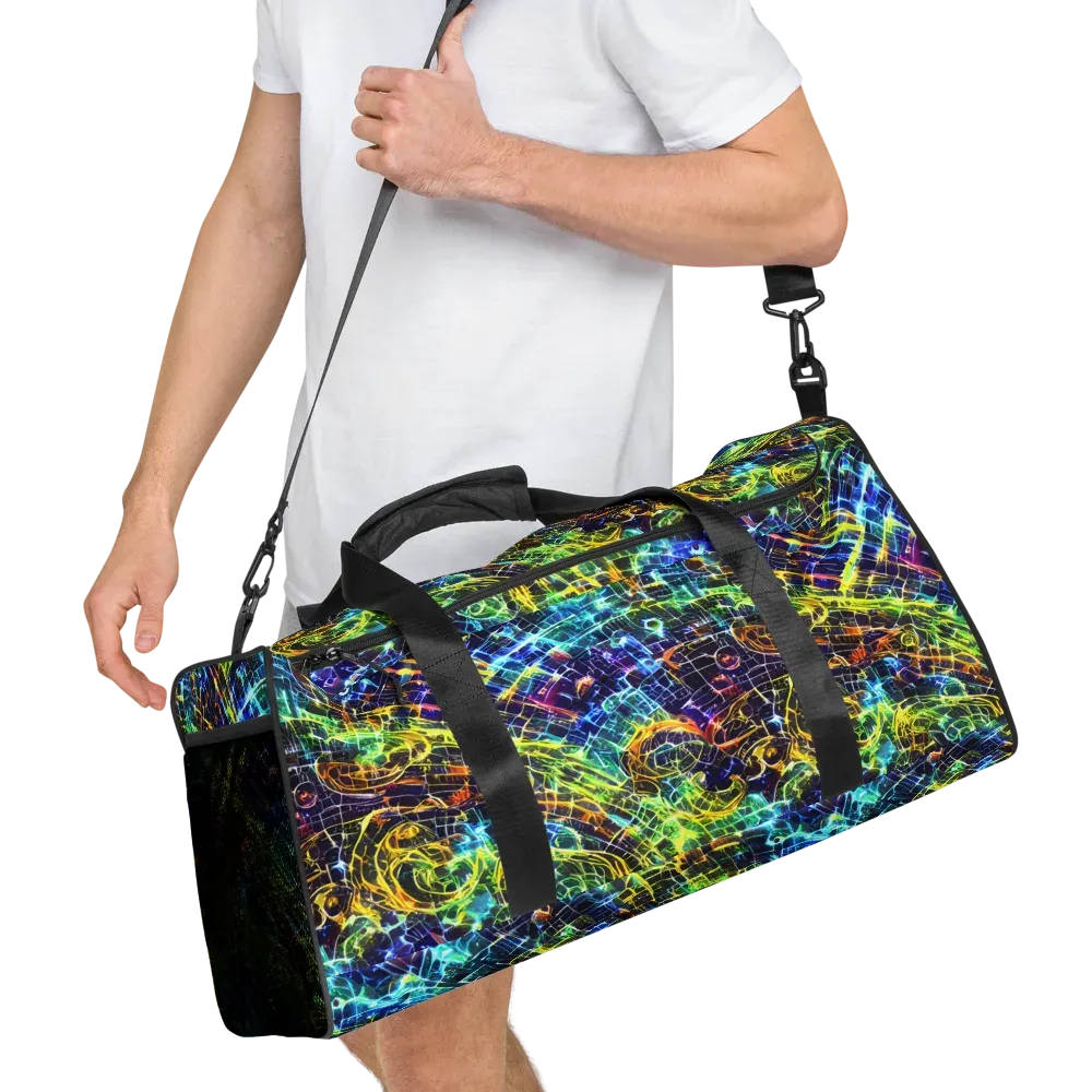 Electric Gridfall on Duffle Bag — Right Front