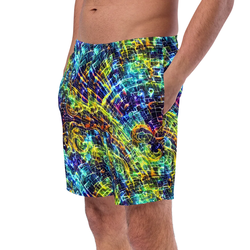 Electric Gridfall on Swim Trunks — Left Front