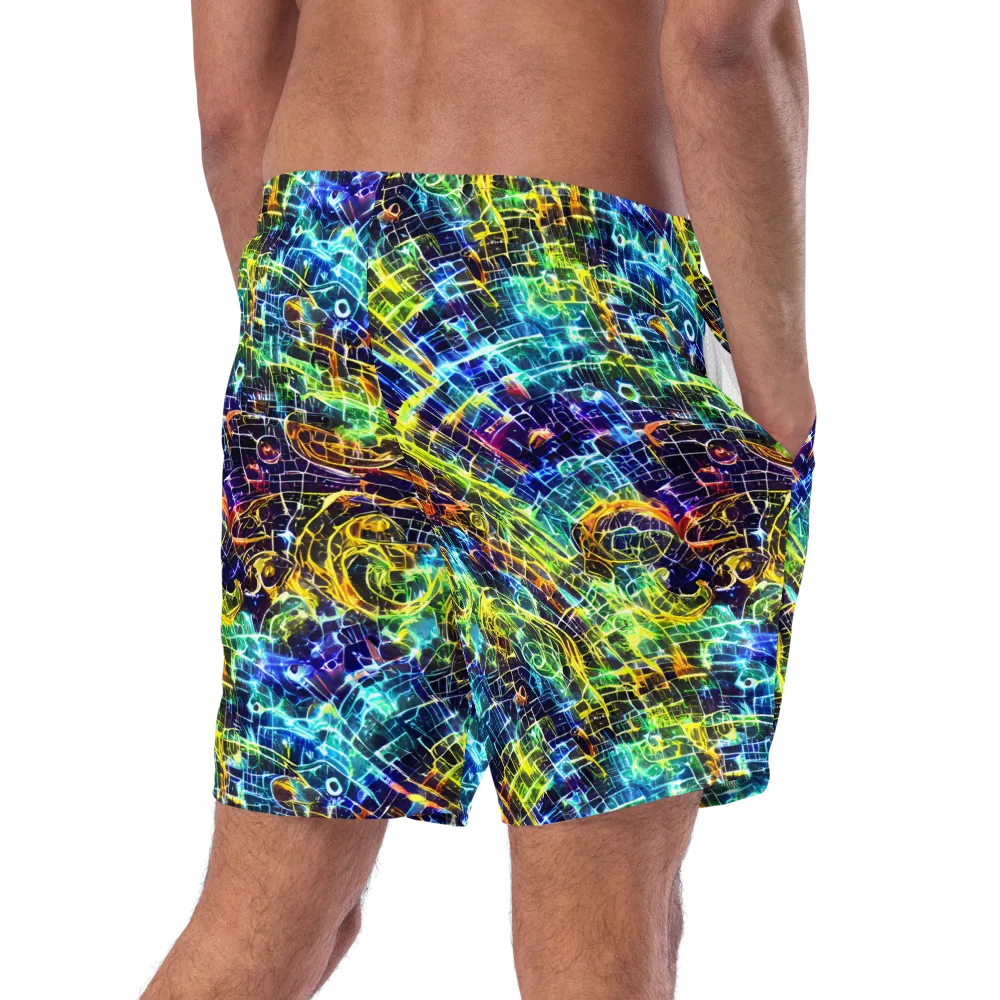 Electric Gridfall on Swim Trunks — Right Back