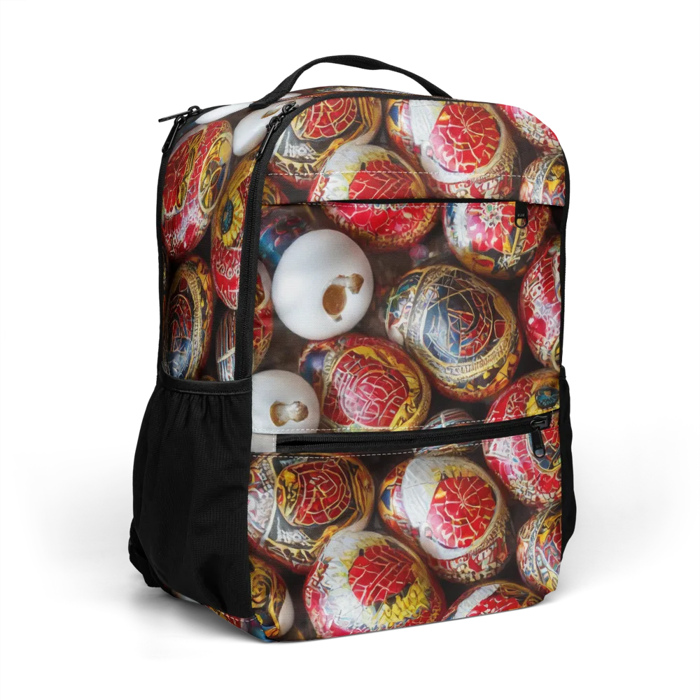 Crimson Carnival on Utility Backpack — Right Front