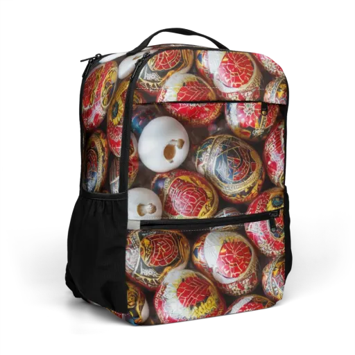 Crimson Carnival on a Utility Backpack