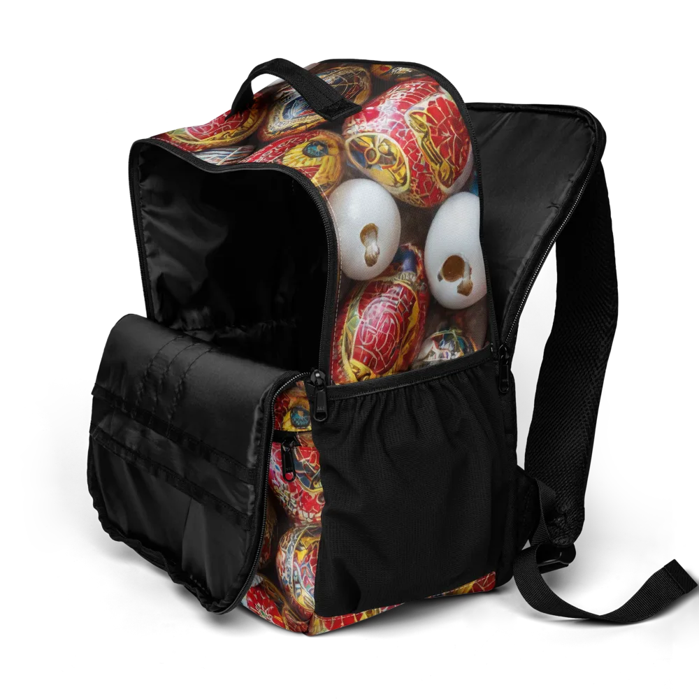 Crimson Carnival on Utility Backpack — Product details 2