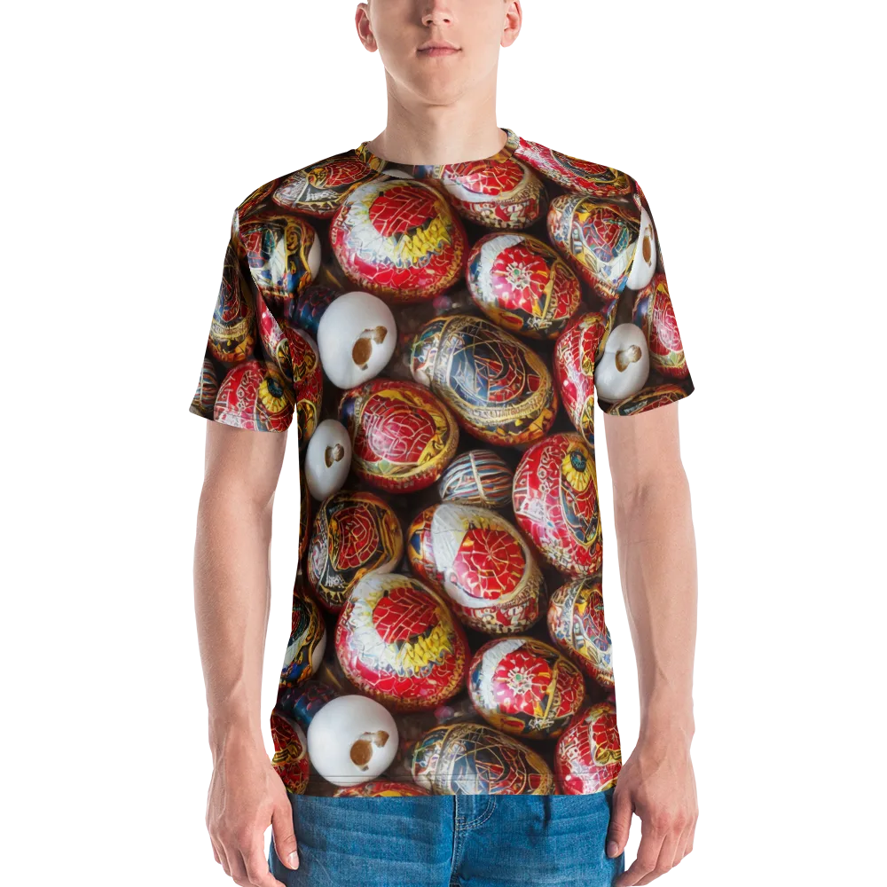Crimson Carnival on Men's Crew Neck T-Shirt — Front