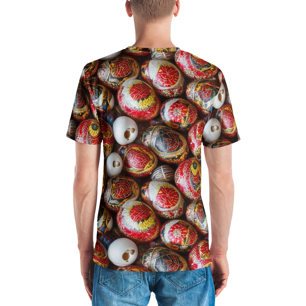 Crimson Carnival on Men's Crew Neck T-Shirt — Back