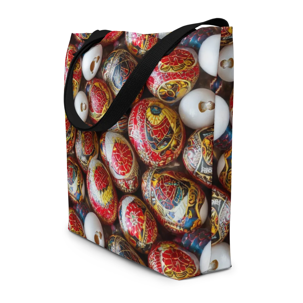 Crimson Carnival on Large Tote Bag W/ Pocket — Front