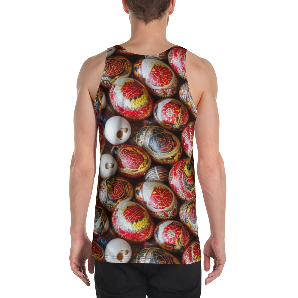 Crimson Carnival on Men's Tank Top — Back