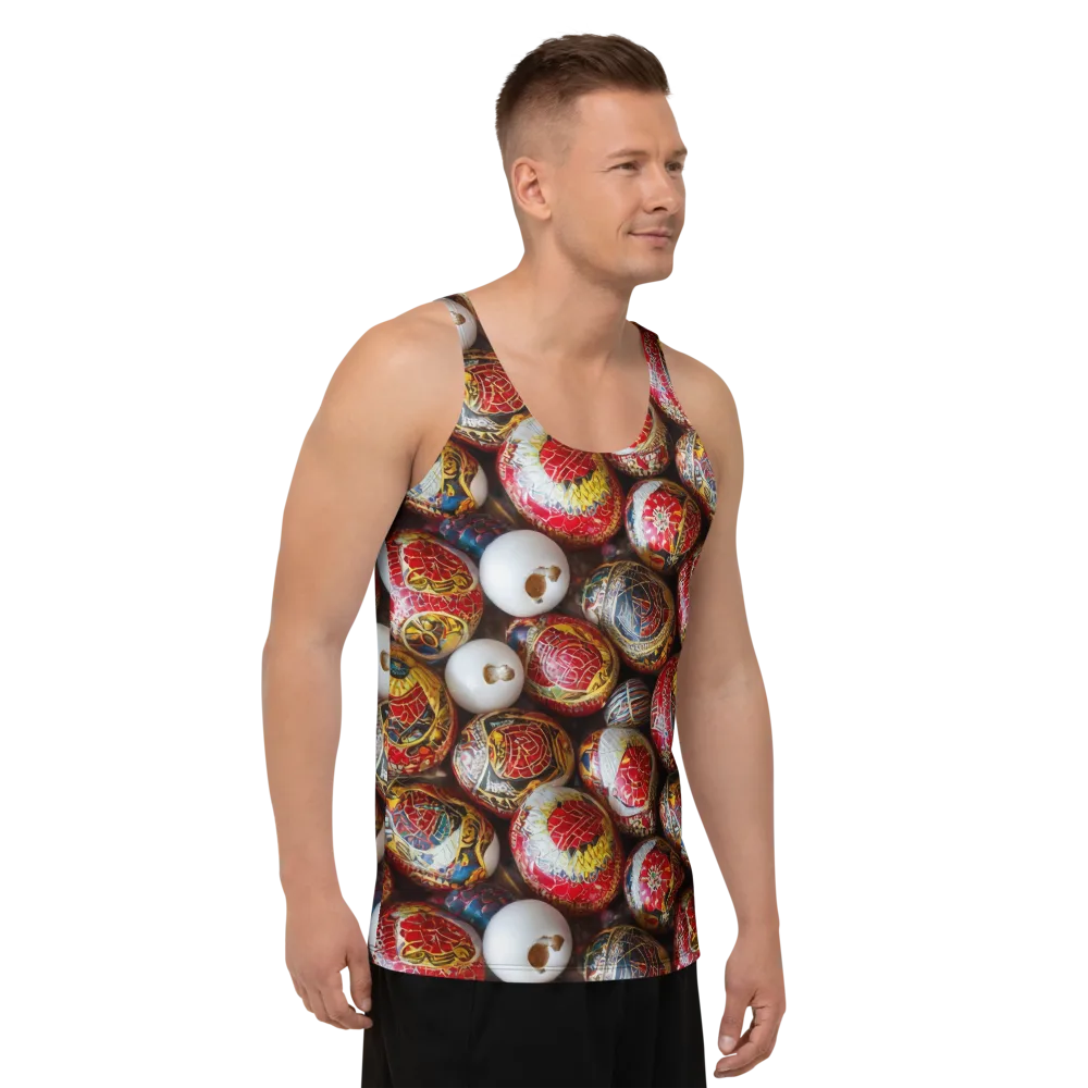Crimson Carnival on Men's Tank Top — Right Front