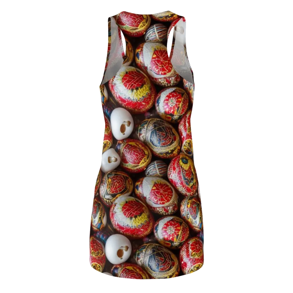 Crimson Carnival on Racerback Dress — Back