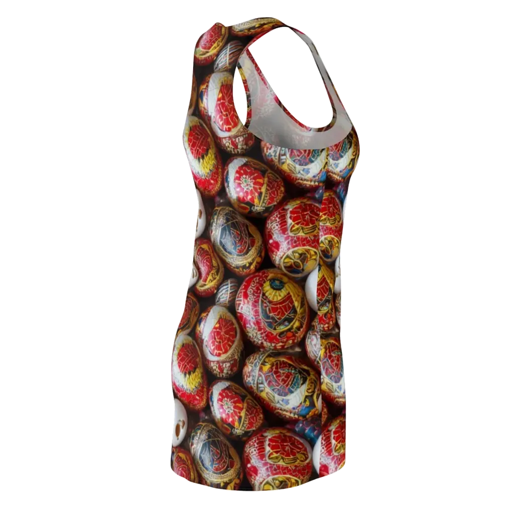 Crimson Carnival on Racerback Dress — Back Side