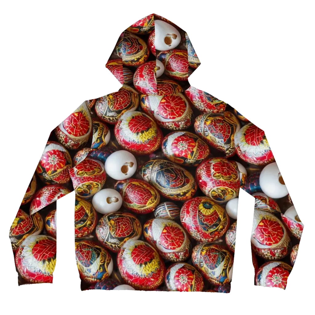Crimson Carnival on Women's Full-Zip Hoodie — Back